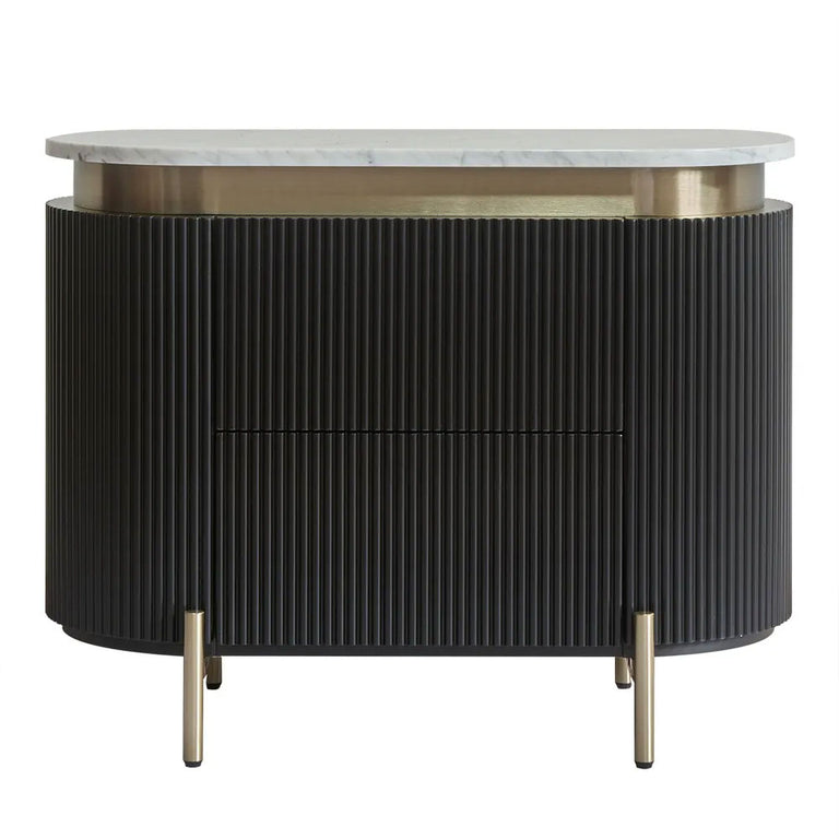 Demarco Bedside Table Black - 33262