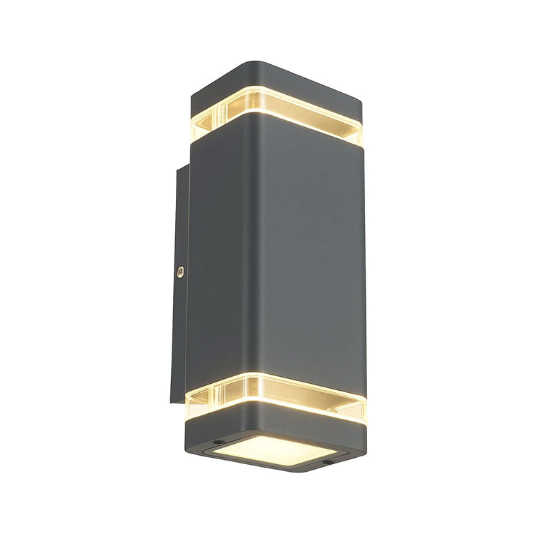 Rivo Up and Down LED CCT Outdoor Wall Light Charcoal - LLOL013