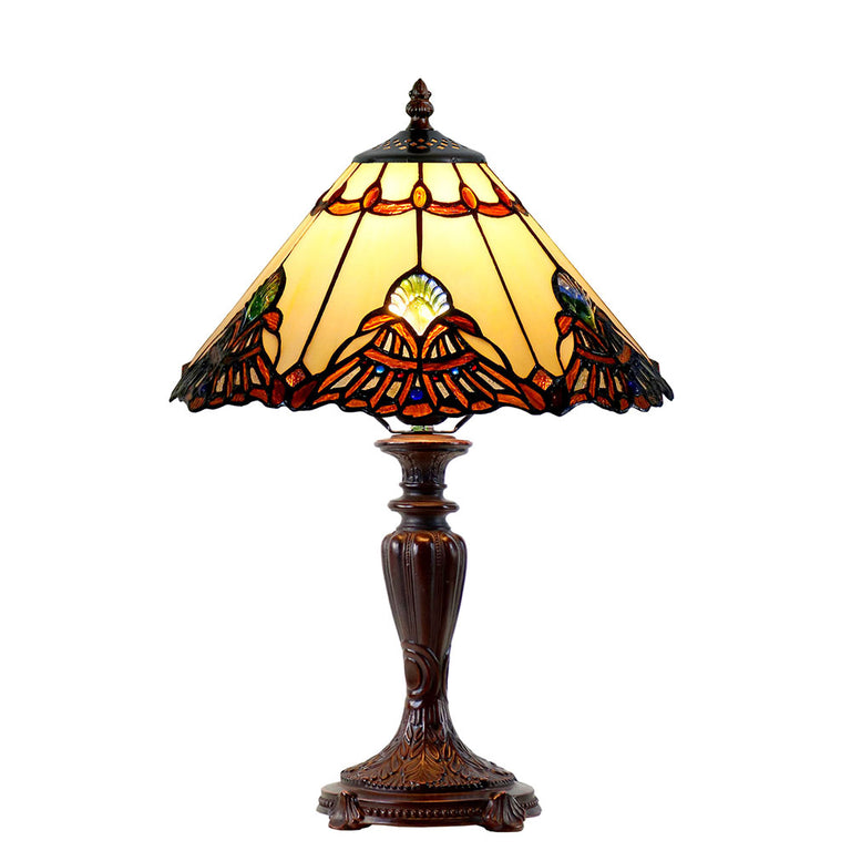 Benita Tiffany Table Lamp Beige - TL-141072B-N032
