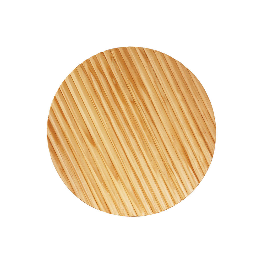 Dot.25 14W LED Dimmable Wall Light Scalloped Wood Natural / Tri-Colour - OL53201/25SW