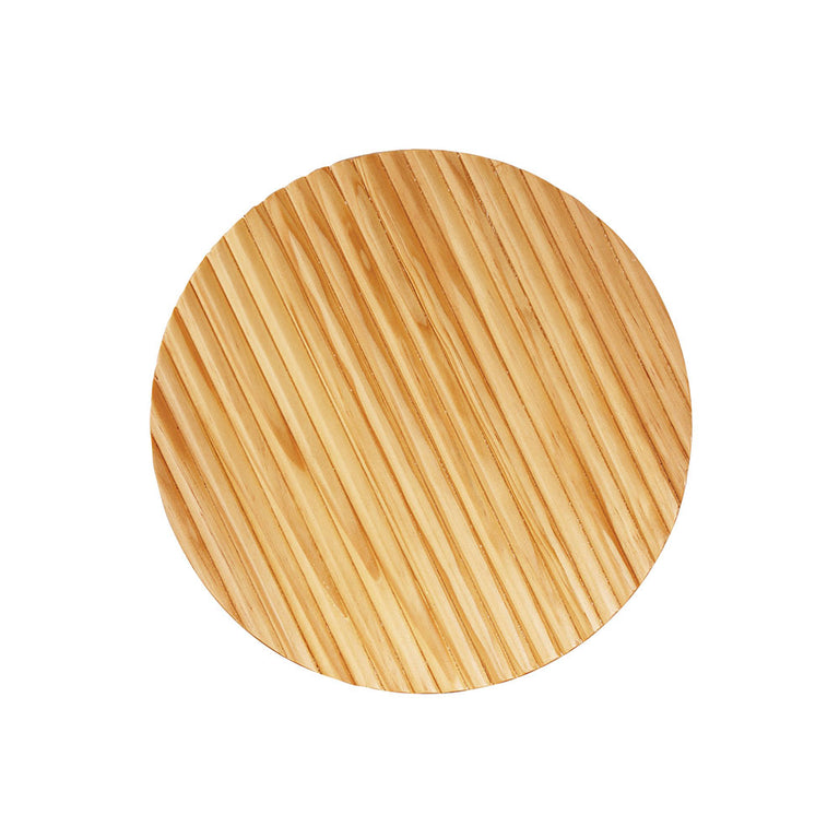 Dot.25 14W LED Dimmable Wall Light Scalloped Wood Natural / Tri-Colour - OL53201/25SW