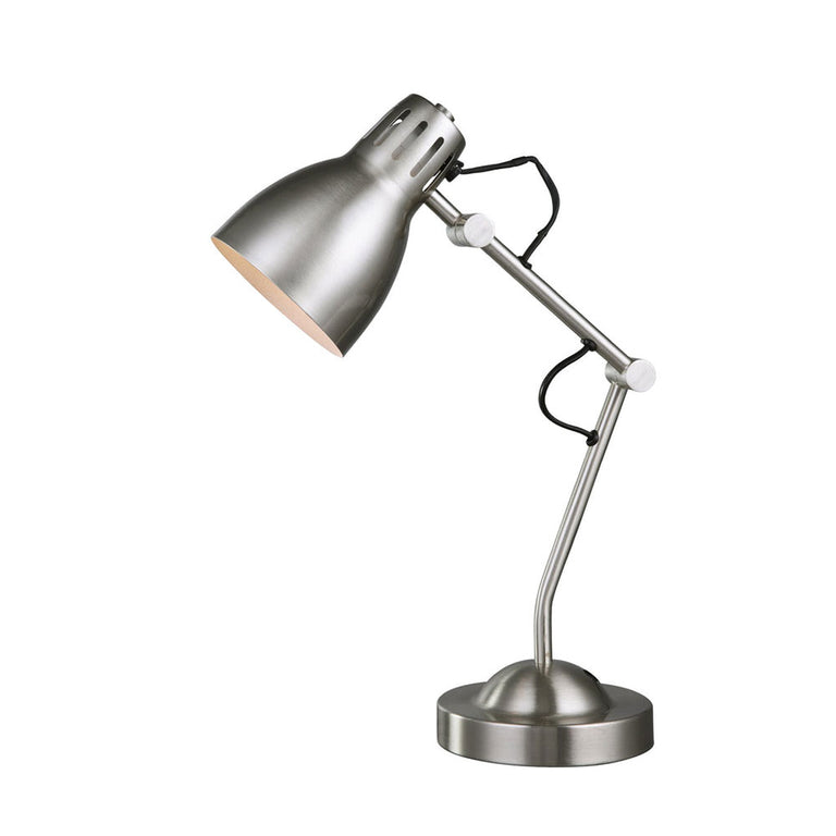Nord Metal Table Lamp Satin Chrome - LL-27-0237SC