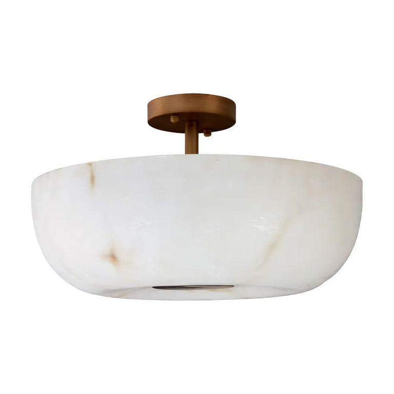 Zurich Flush Mount Light Brass / White - 20863