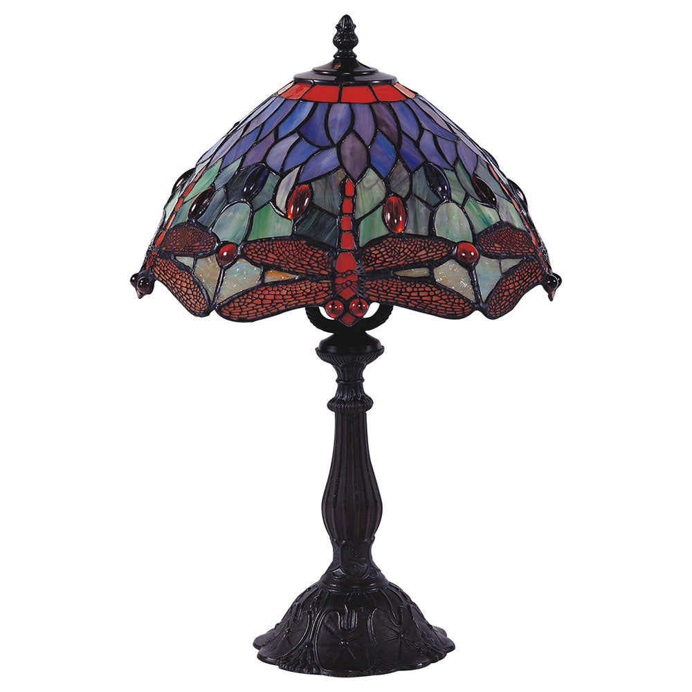 Dragonia Tiffany Table Lamp Red - TL-S102-SET