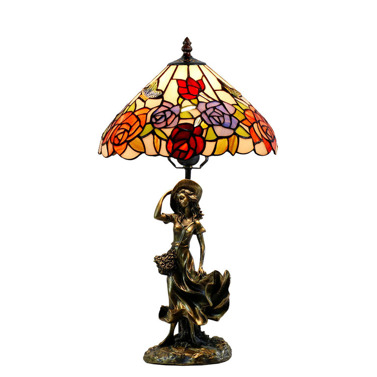 Hannah Figurine Tiffany Table Lamp - TL-2324-1379
