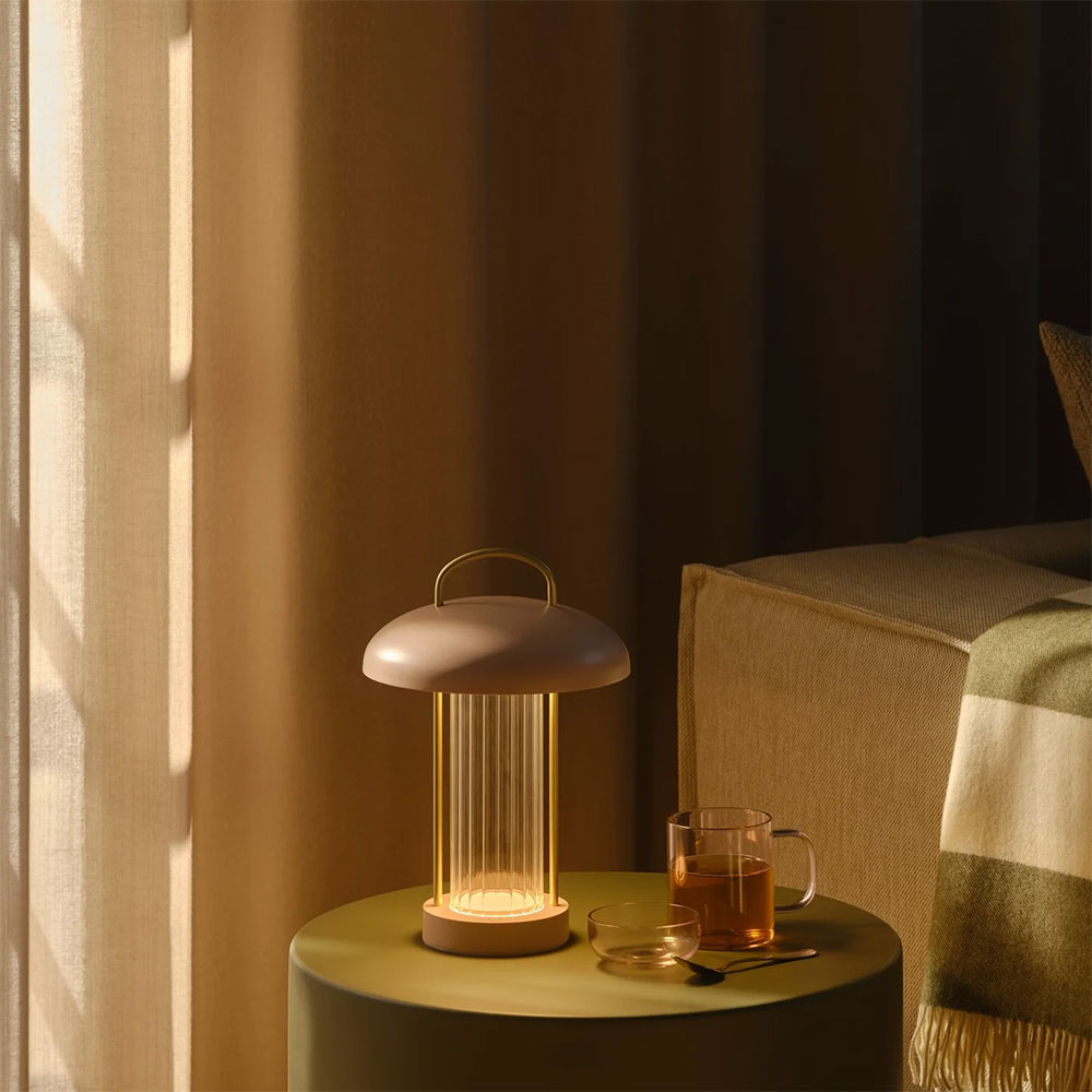 Mirano LED Portable Rechargeable Table Lamp Dusty Rose - 2512505057
