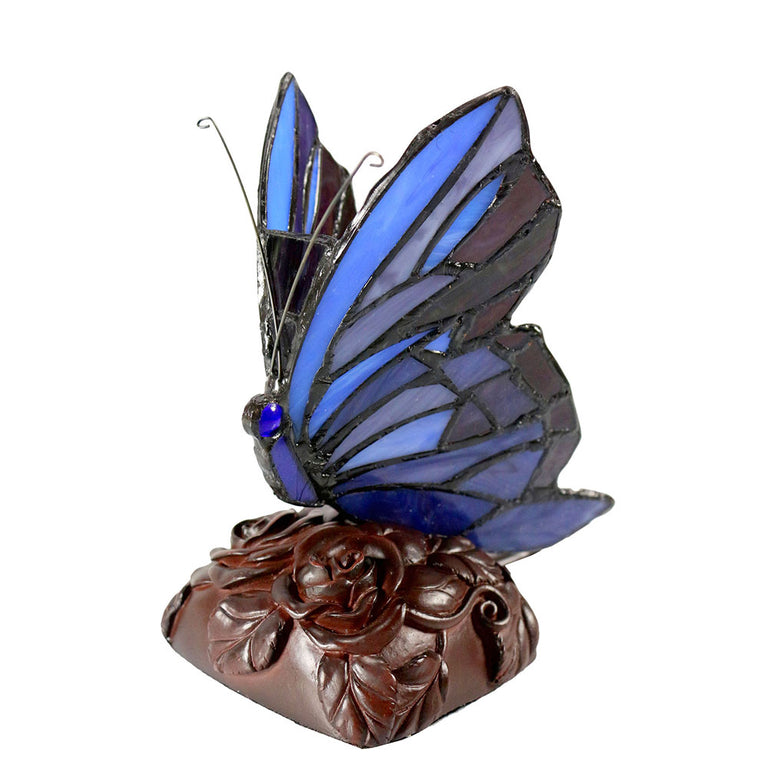 Butterfly Tiffany Table Lamp Purple - TL-818-PB