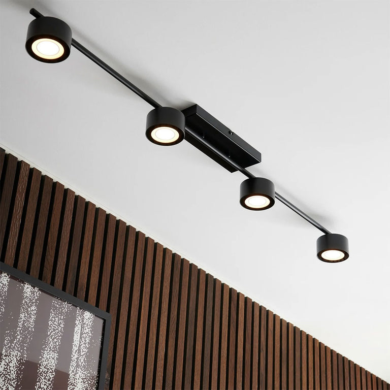 Clyde 4 Rail LED Spot Light Black - 2213530103