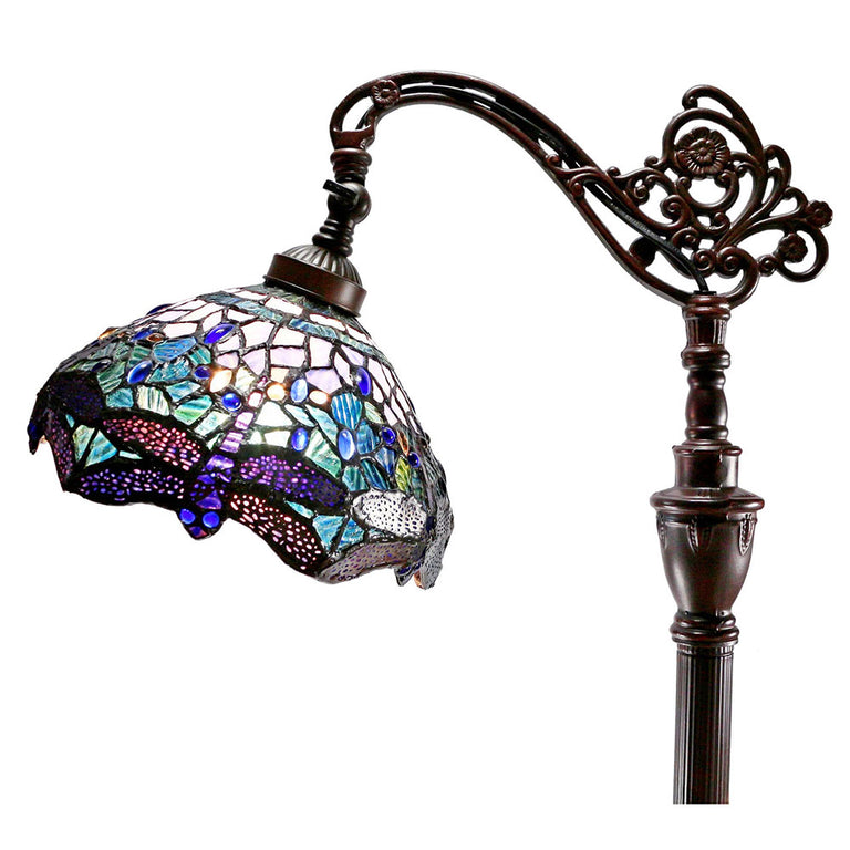 Dragonfly Tiffany Floor Lamp Blue - TL-102793-FLKG