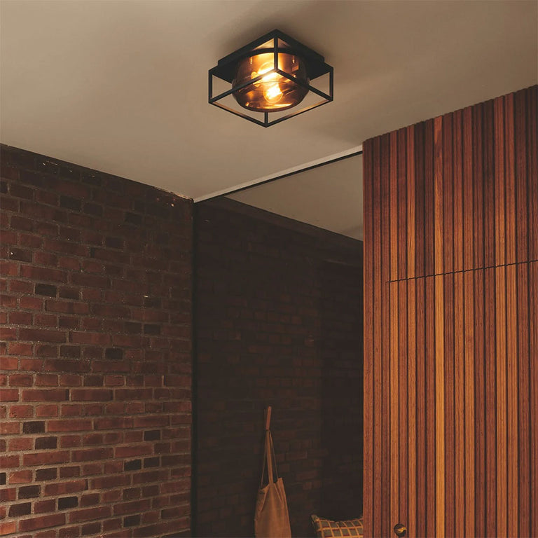 Griffin 2 Light Ceiling Light Smoked - 2218126047