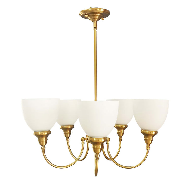 Benson Upwards 5 Light Pendant Satin Brass - LOI1001584