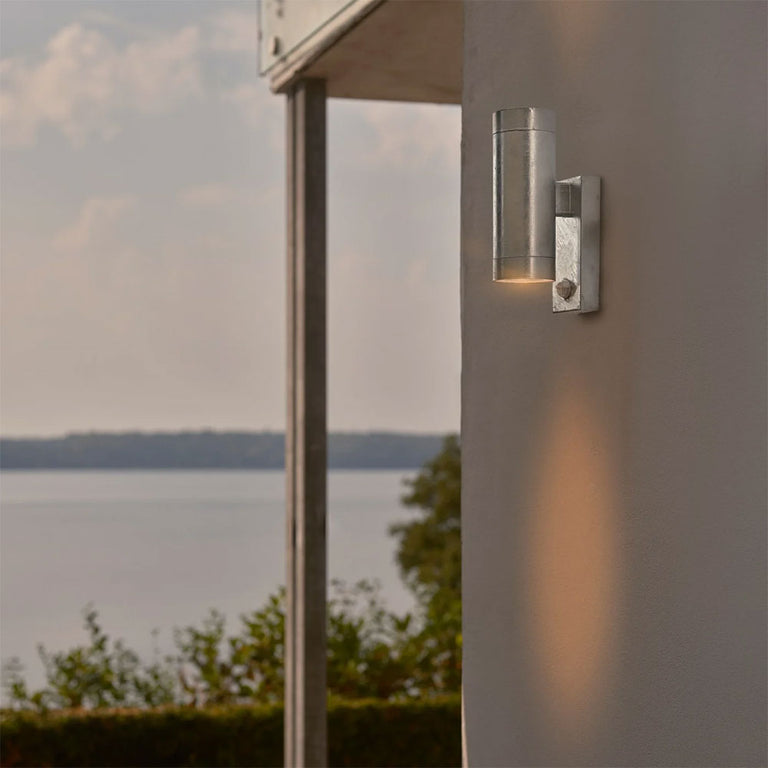 Tin Maxi Double Sensor Wall Light Galvanized - 21519131