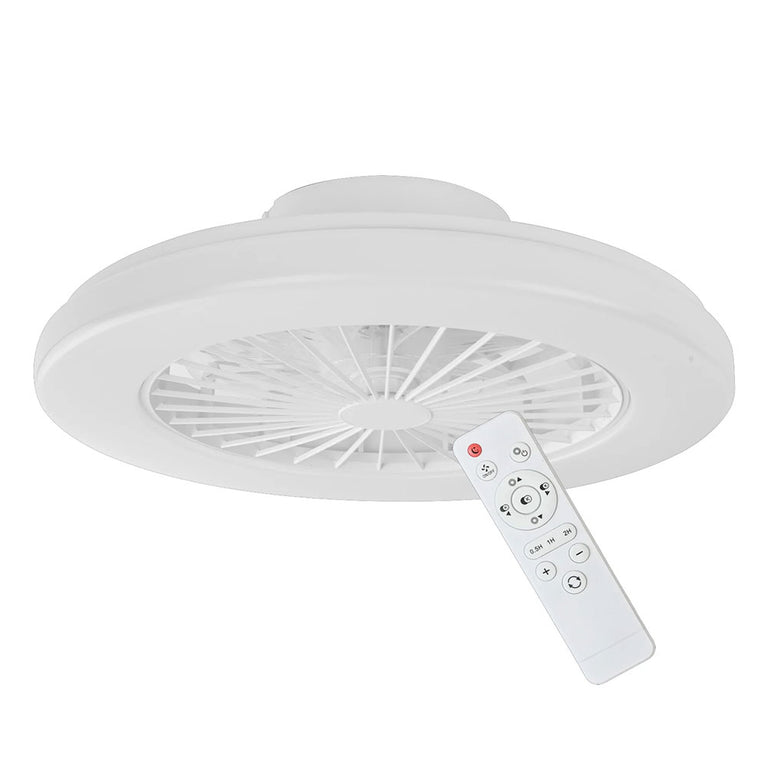 Viftu Interior Low Profile DC Surface Mounted Ceiling Fan with LED Tri-CCT Light - VIFTU1
