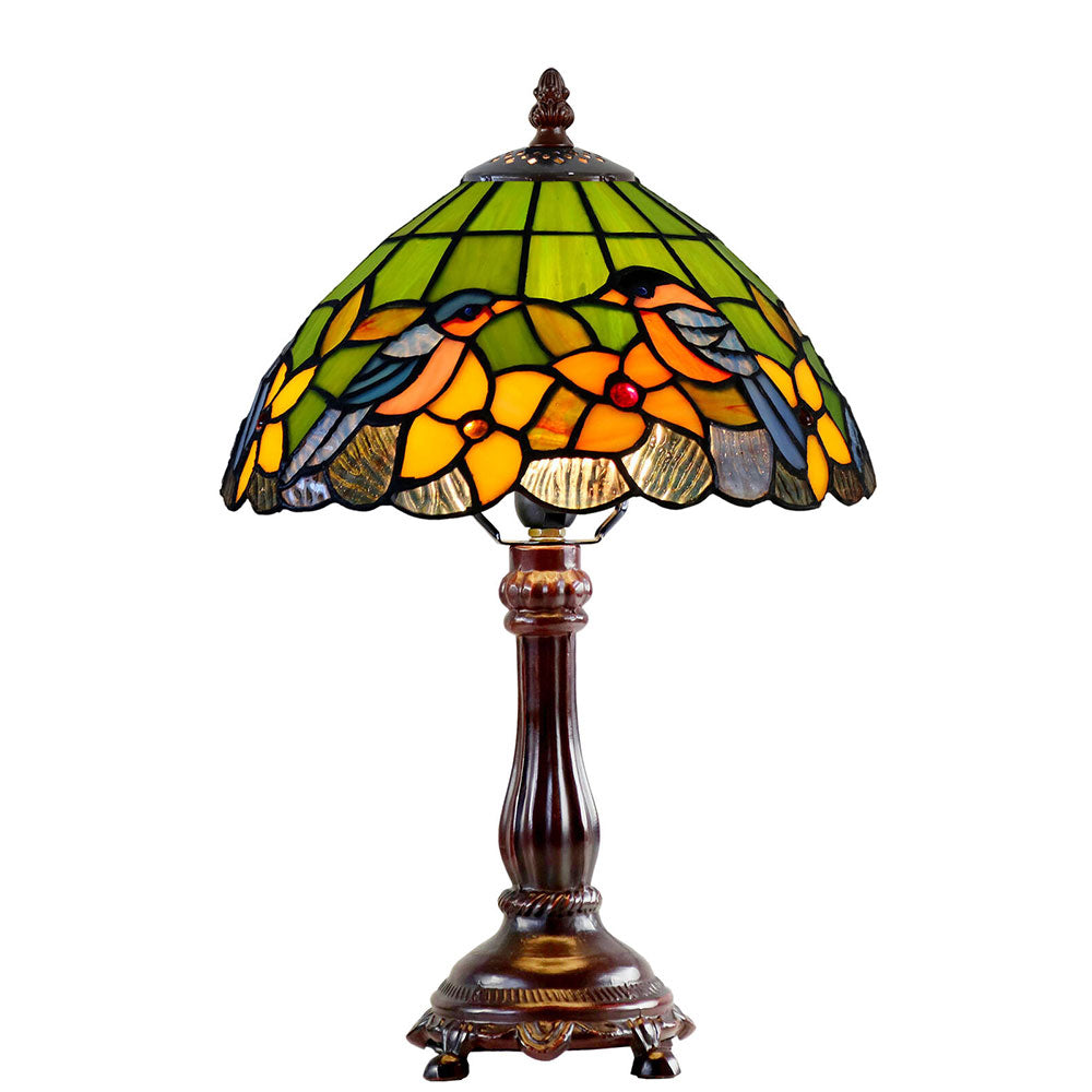Elara Bluebird Tiffany Table Lamp Small - TL-102341-615S