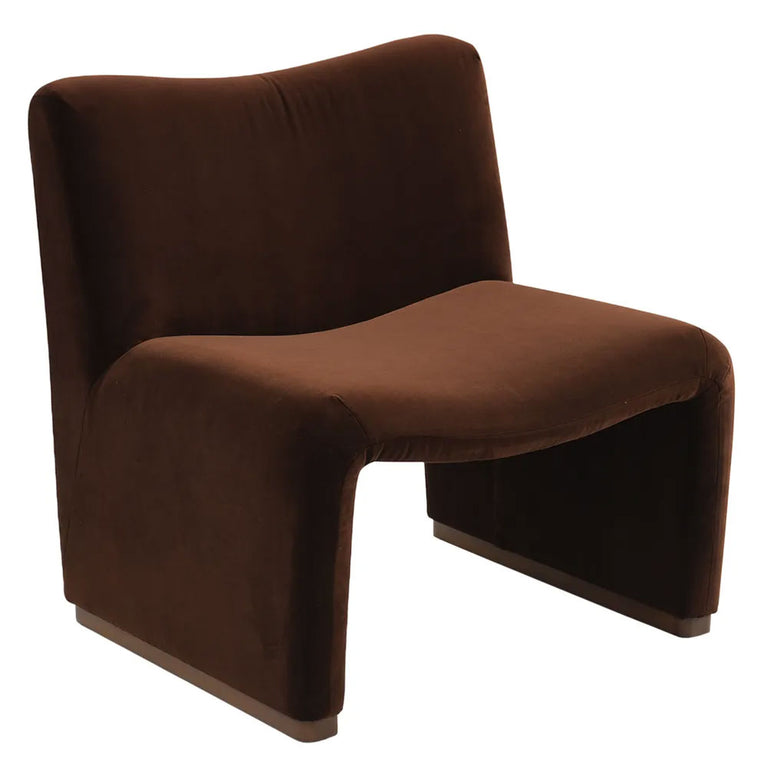 Beau Occasional Chair Dark Chocolate Velvet - 33071