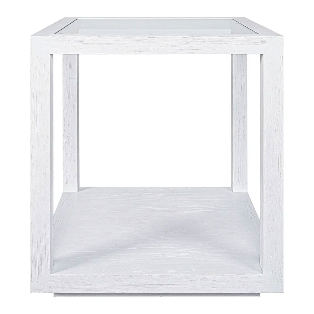 Sadie Square Side Table Large White - 33314