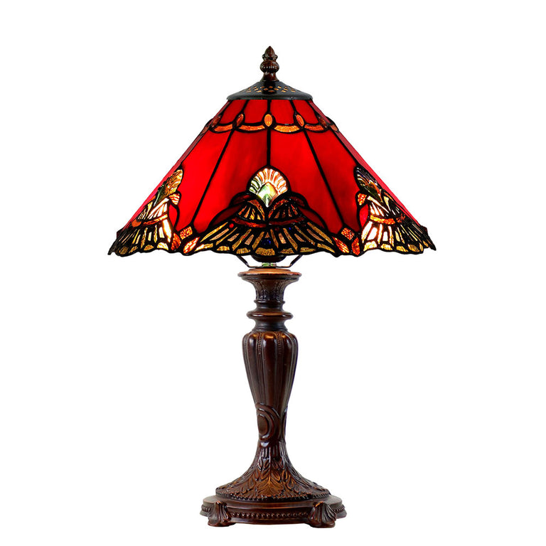 Benita Tiffany Table Lamp Red - TL-141072R-N032
