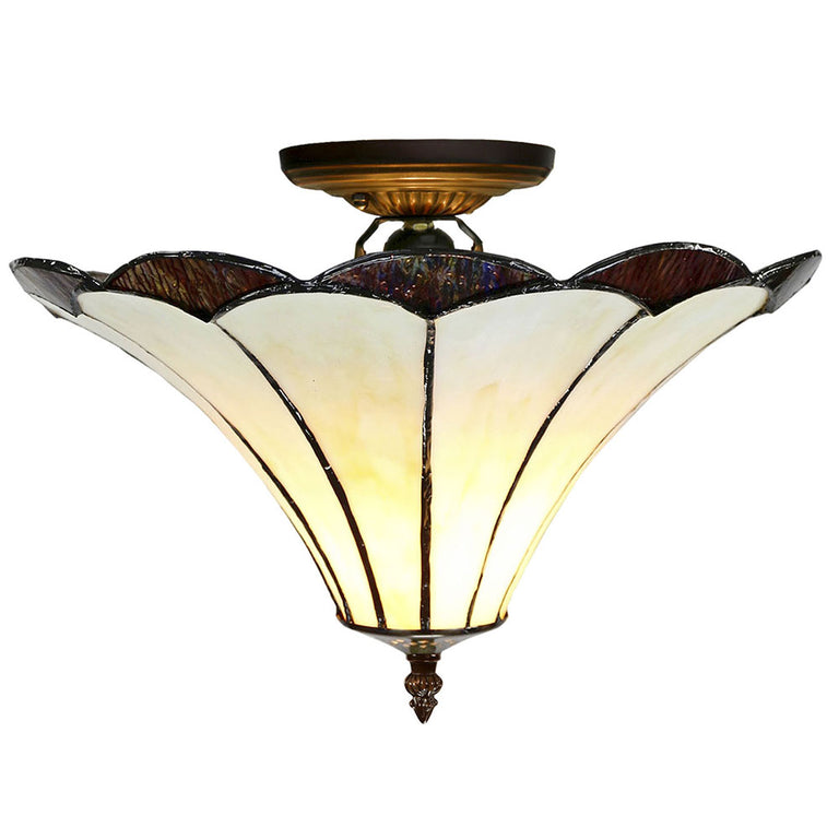 Florence Tiffany Flush Pendant - TL-OF78