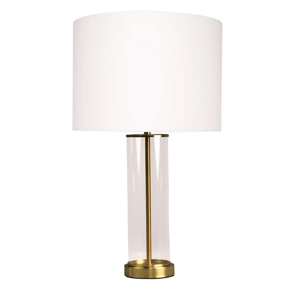 East Side Table Lamp Brass / White - 12428