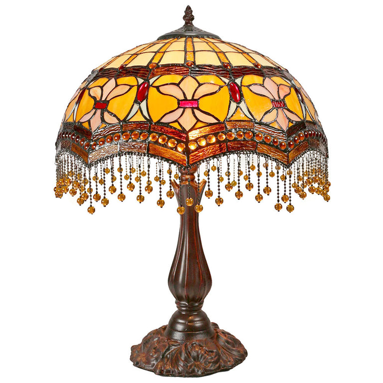 Madonna Tiffany Beaded Table Lamp Large - TL-1655G-KG