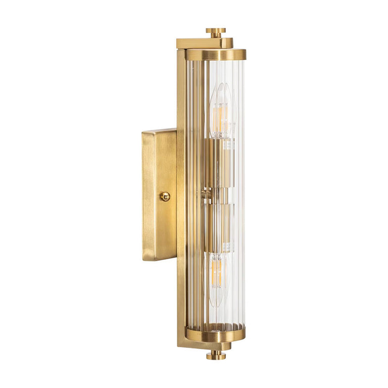 Rockford 2 Light Wall Light Satin Brass - LOI1001588