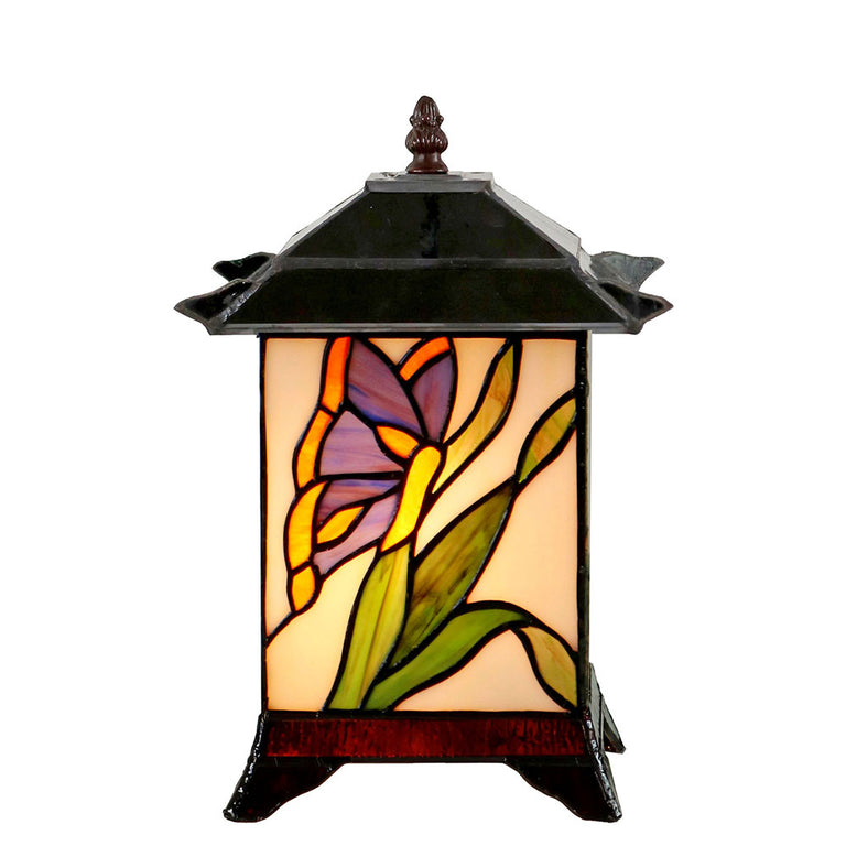 Lantern Butterfly Tiffany Table Lamp - TH-112208