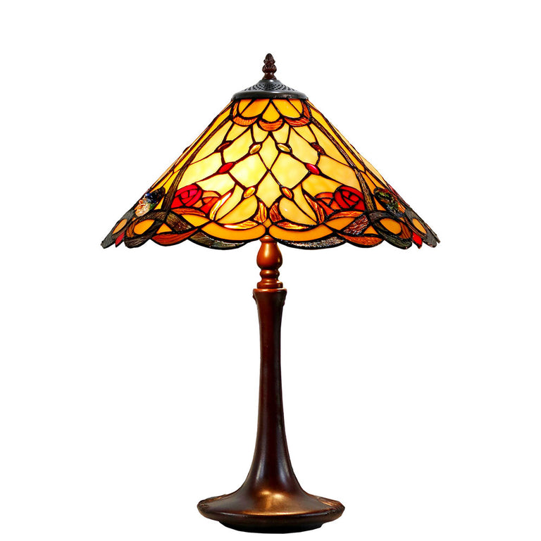 Paloma Tiffany Table Lamp Amber - TL-1611495A-N04