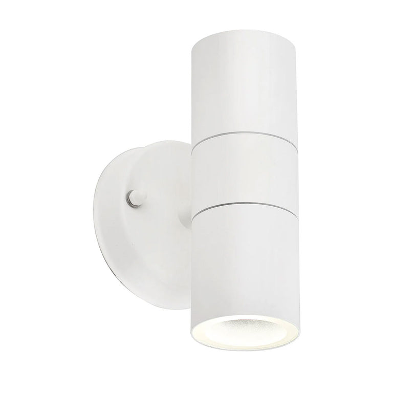 Zyven 2 Light Up and Down LED Outdoor Wall Light White / Tri-Colour - LLOL033W
