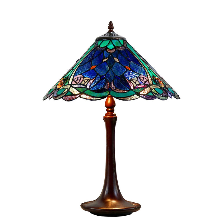 Paloma Tiffany Table Lamp Blue - TL-1611495-N040
