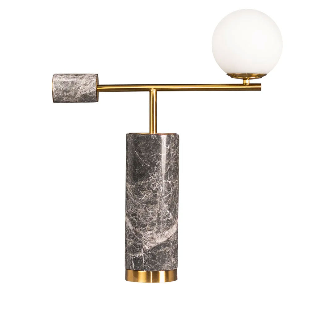 Zamora Marble Table Lamp Grey - 12415