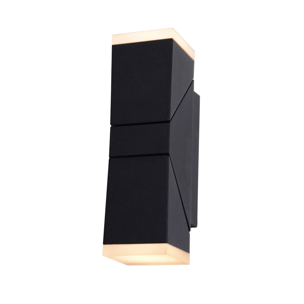 Solea Up and Down Rotatable LED Outdoor Wall Light Black - LLOL014