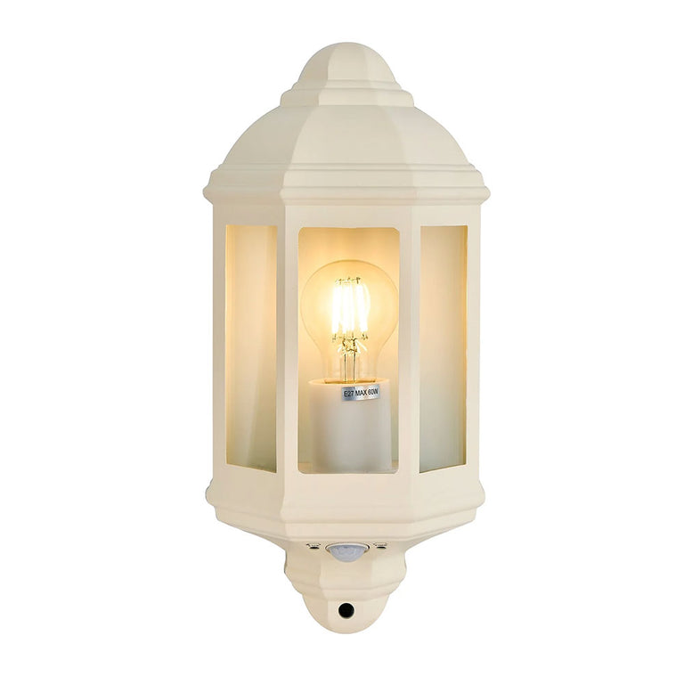 Avara Outdoor Wall Sconce With Sensor Beige - LLOL041BE