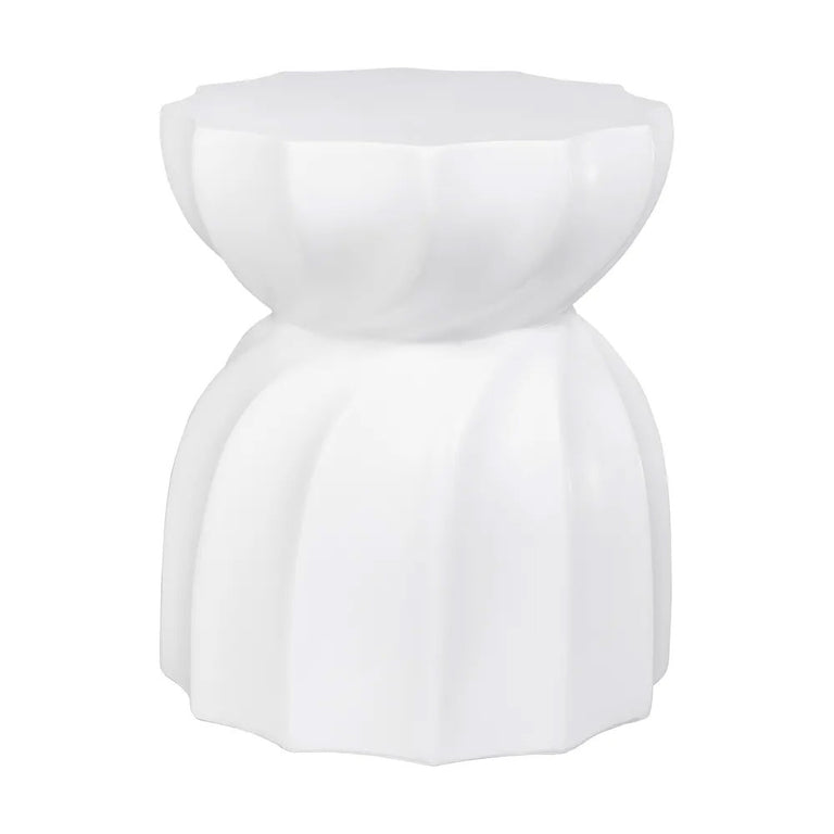 Swirl Concrete Stool White - 33125