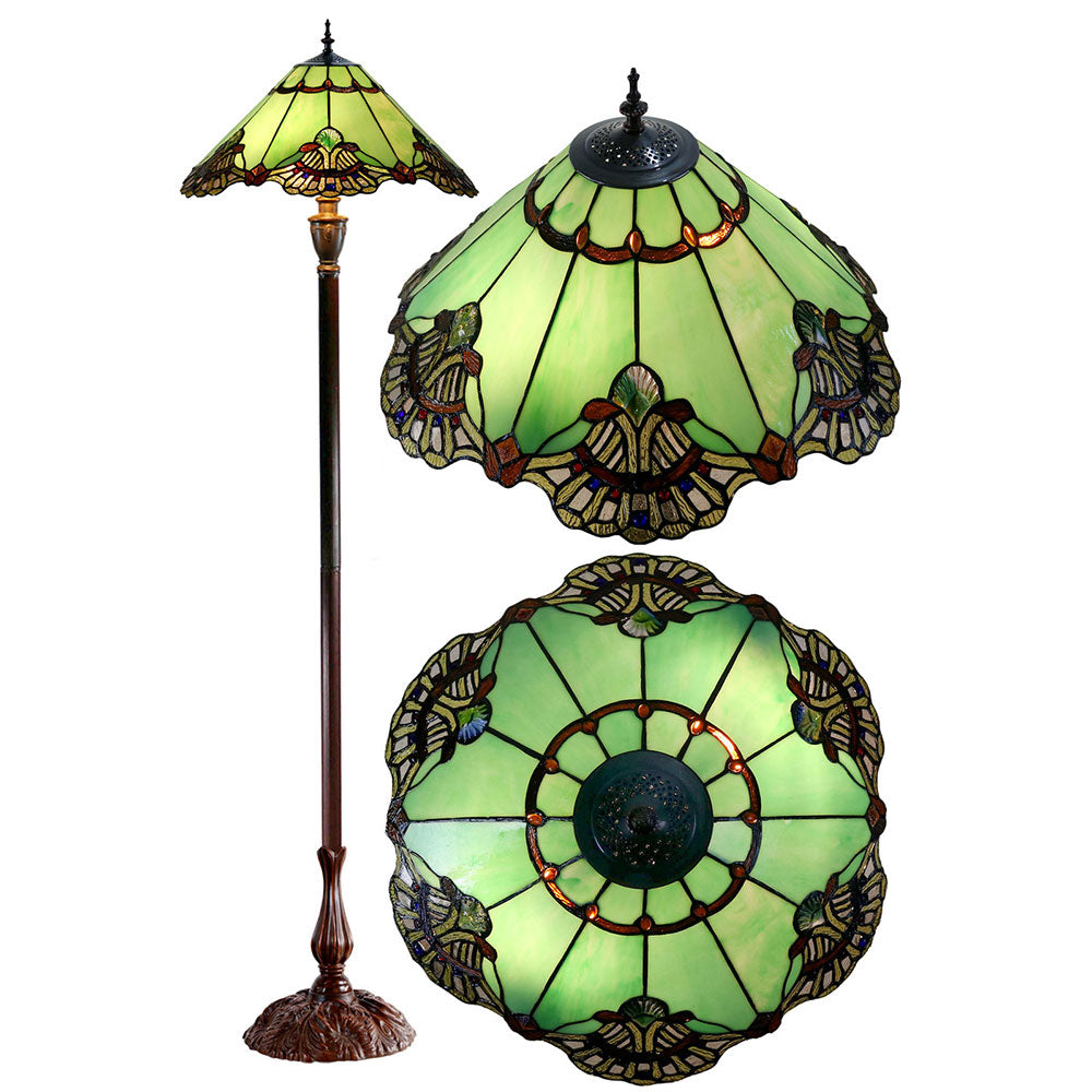 Benita Tiffany Floor Lamp Jade - TL-F201072I-KG