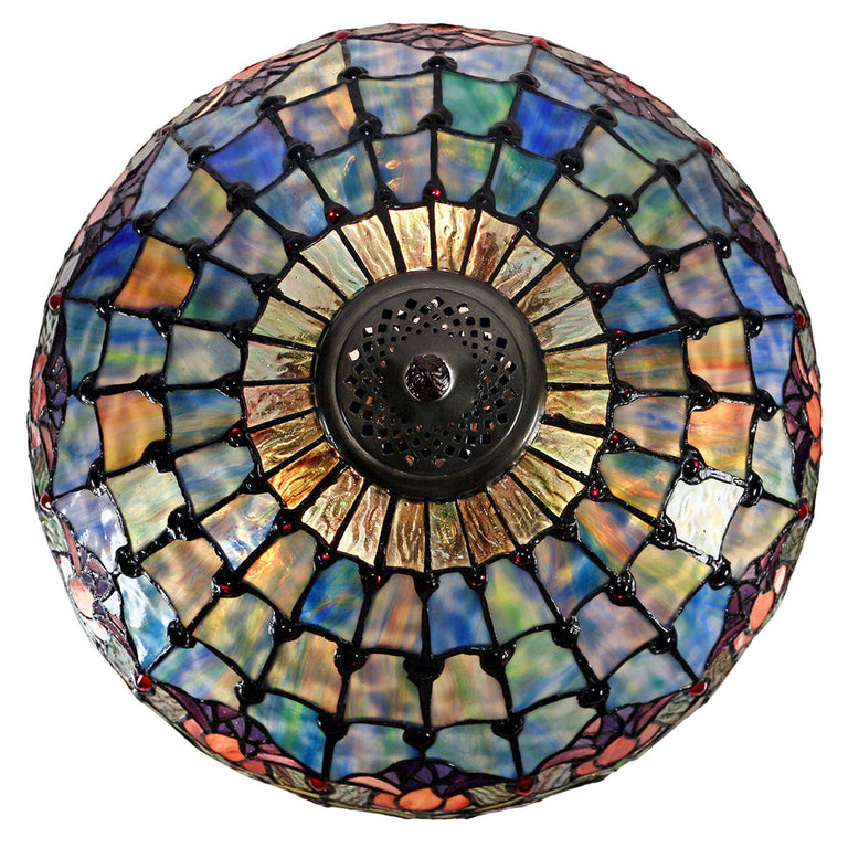 Mauve Tulip Tiffany Table Lamp Large - TL-17235A-KG