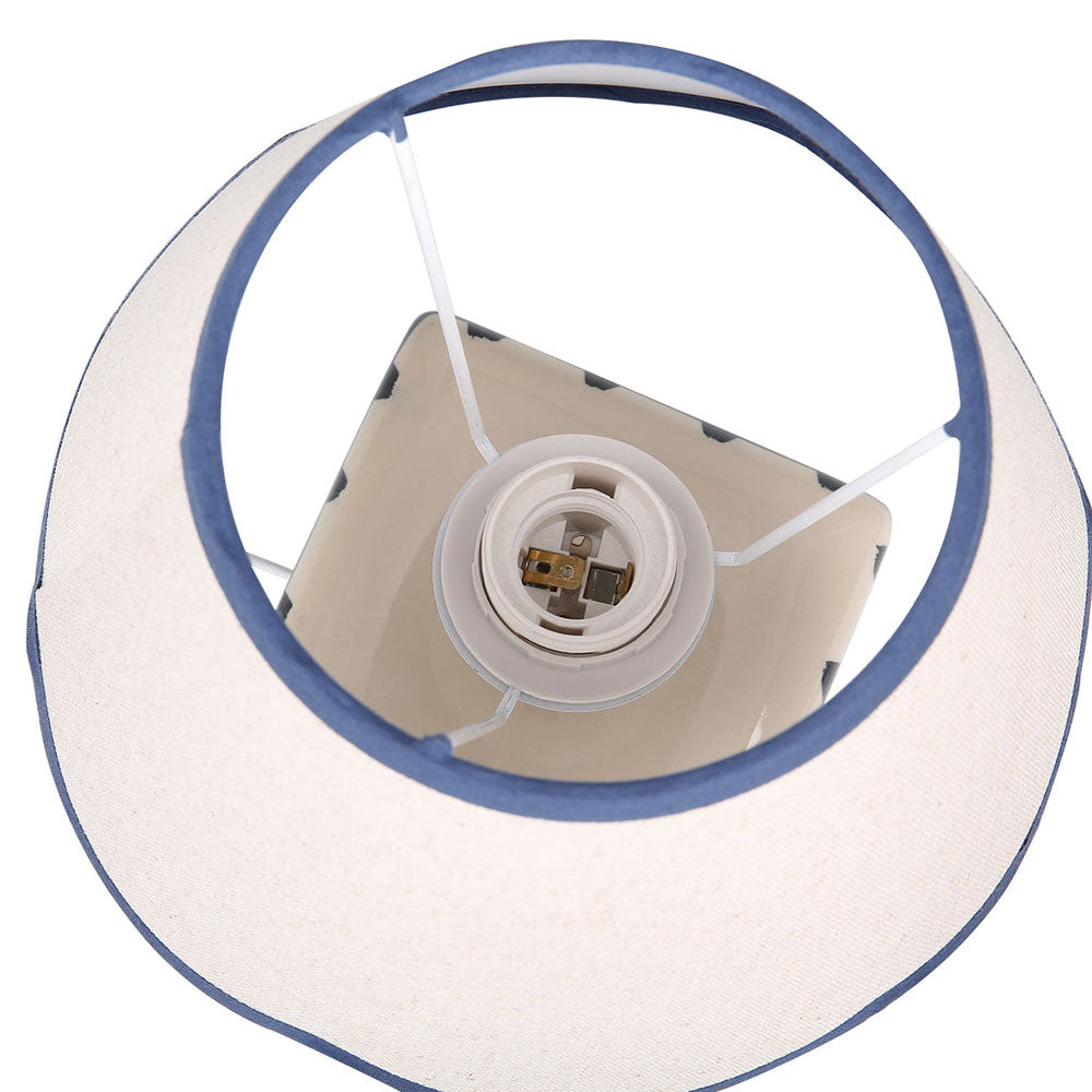 Romy Ceramic Table Lamp Set of 2 Blue - LL-27-0299BL