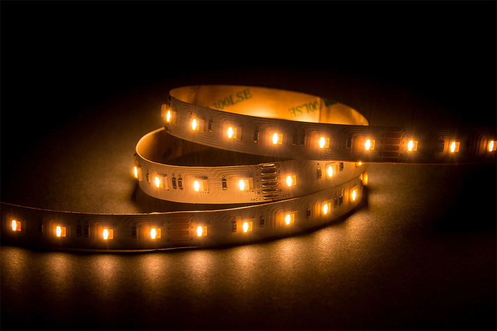 24W 24V DC Dimmable LED Strip / RGBCW - HV9752-IP20-60-RGBCW