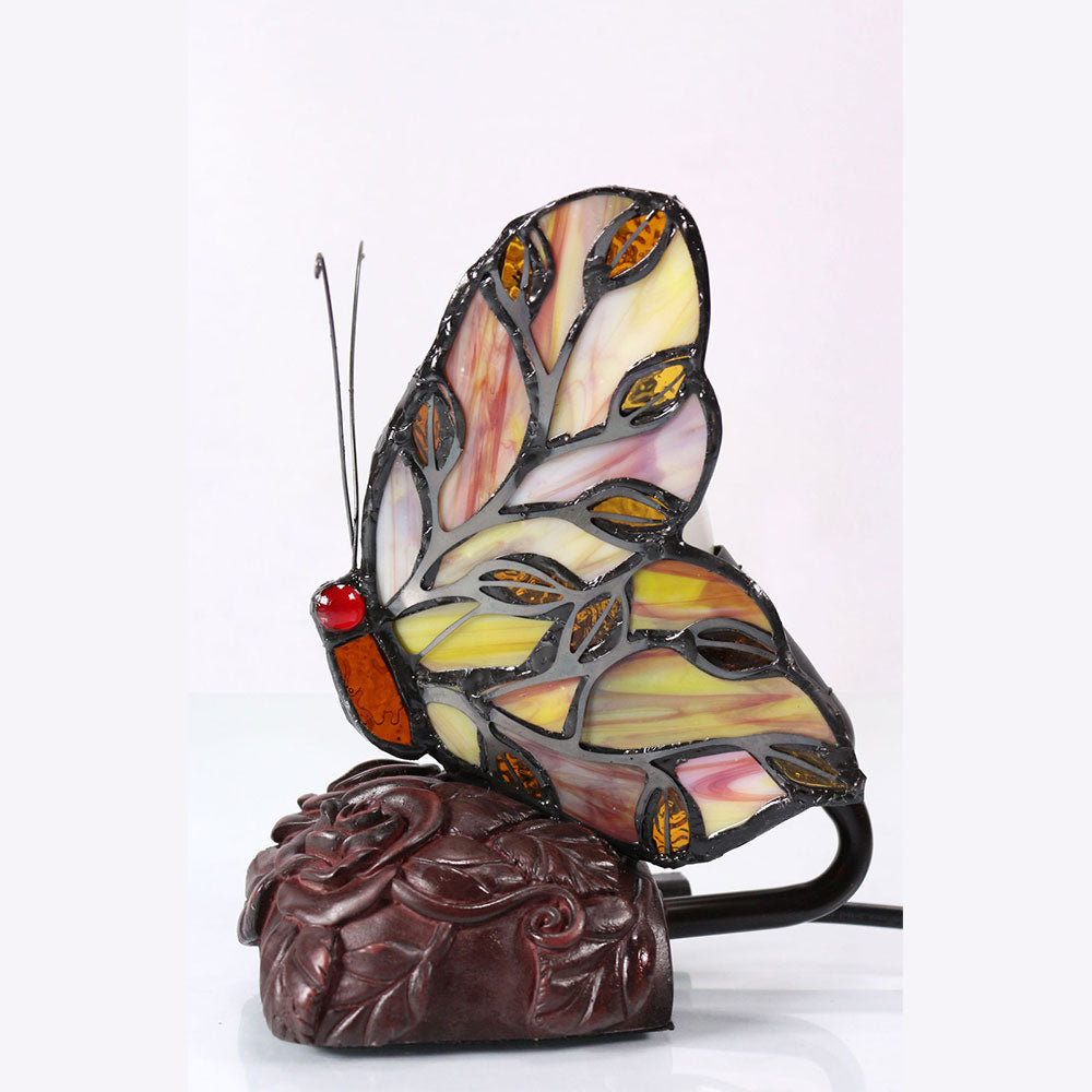 Tiffany Butterfly Table Lamp Red - TL-818-559B