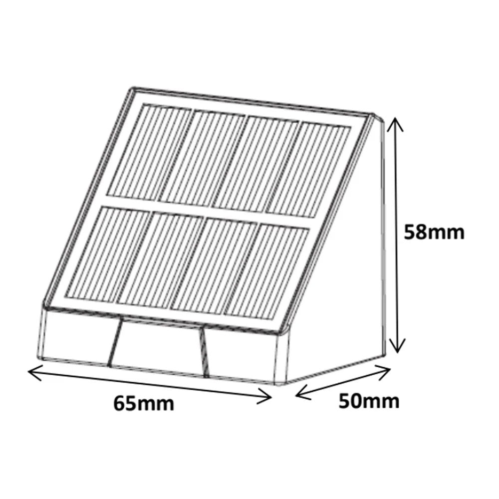 Stealth 1 Light LED Solar Step Light Black - SLDSL010/BLK-WW
