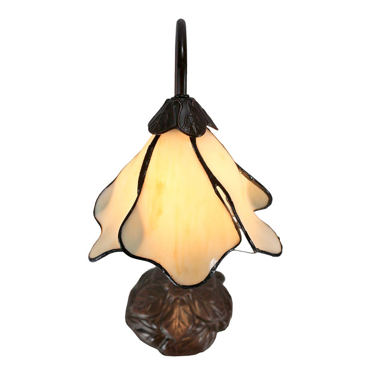 Tiffany Single Lotus Table Lamp Beige - TL-AL-6RC