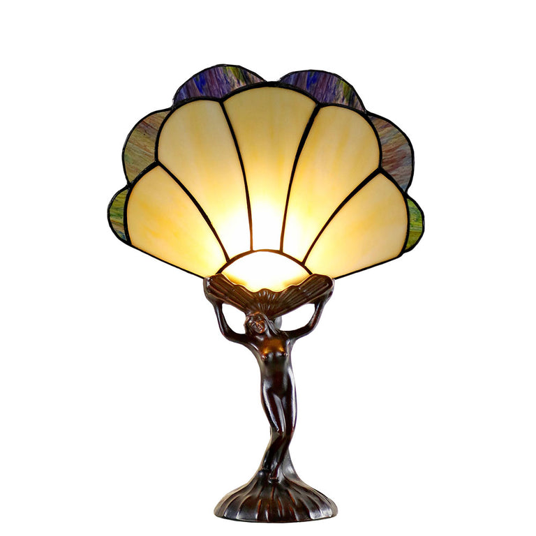 Florence Tiffany Fan Table Lamp - TL-OF76