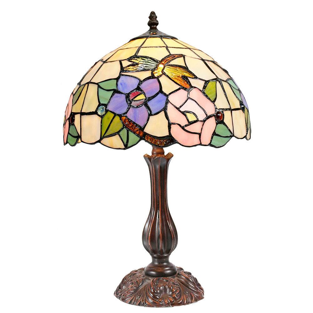 Dragonfly Tiffany Crystal Medium Table Lamp - TL-121274-KGS