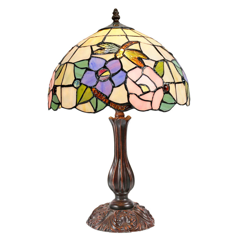 Dragonfly Tiffany Crystal Medium Table Lamp - TL-121274-KGS