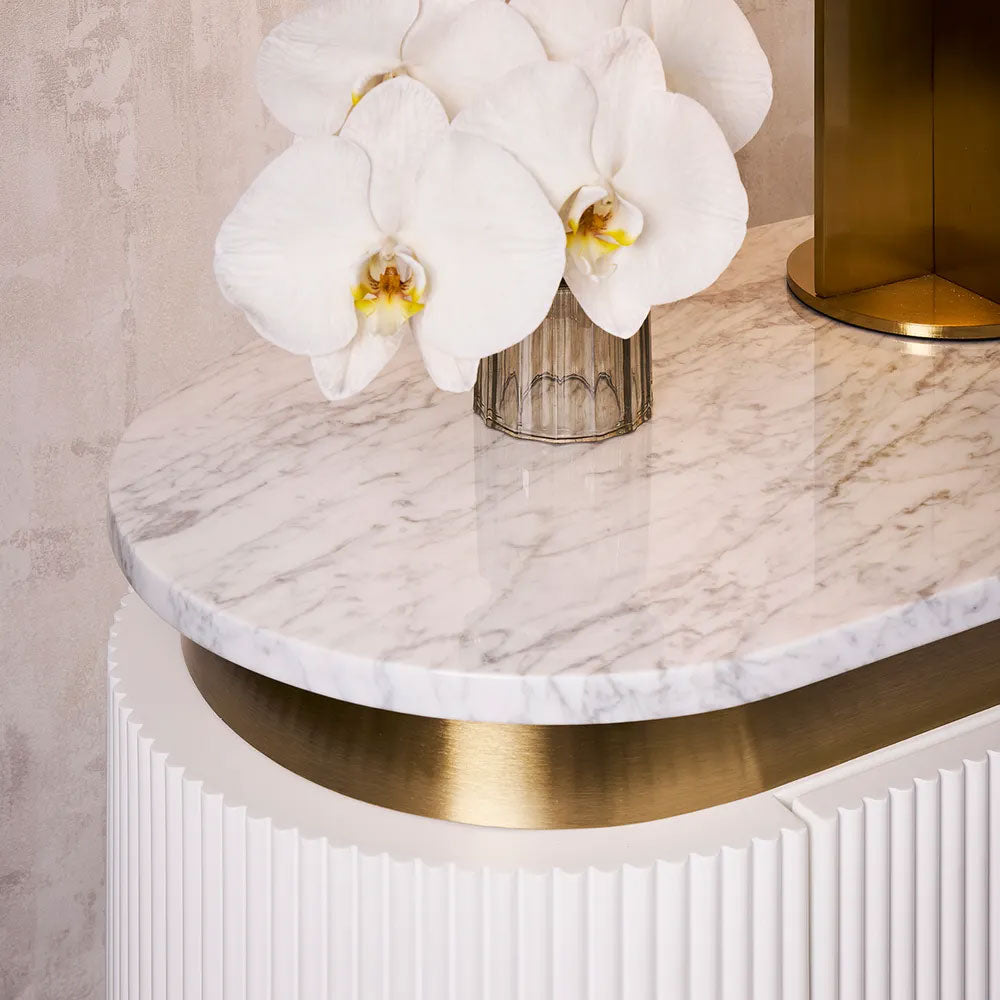 Demarco Bedside Table White - 33260
