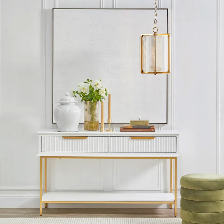 Aimee Console Table Small White - 32914