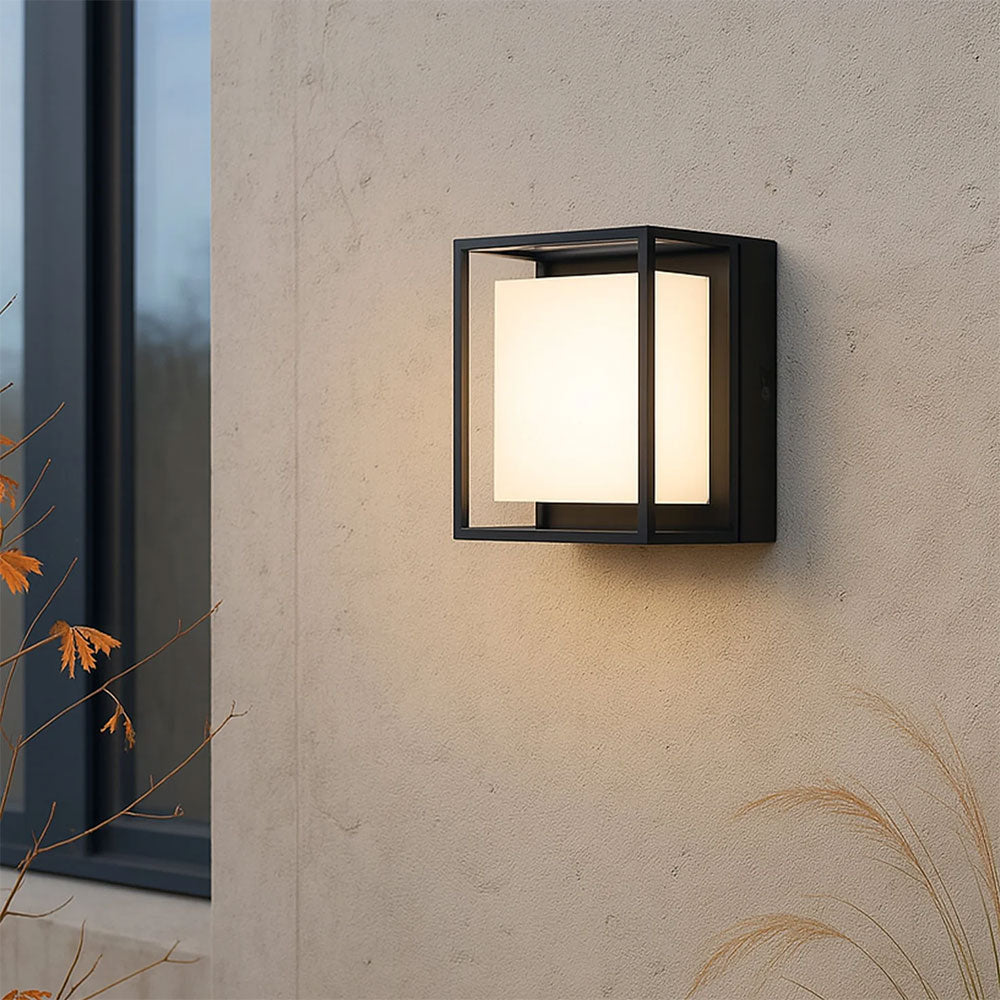 Clyro Frame CCT LED Outdoor Wall Light Black - LLOL021