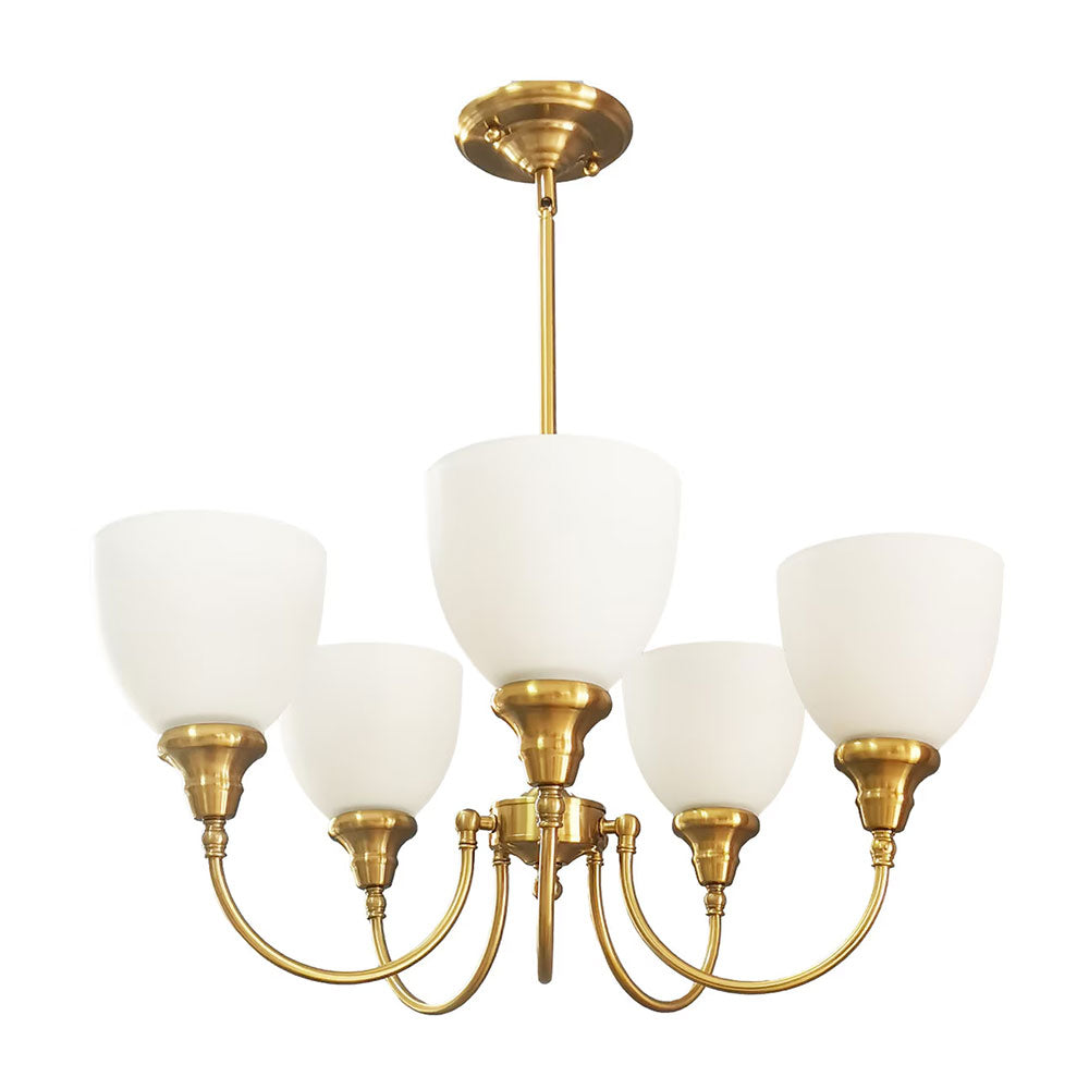 Benson Upwards 5 Light Pendant Satin Brass - LOI1001584