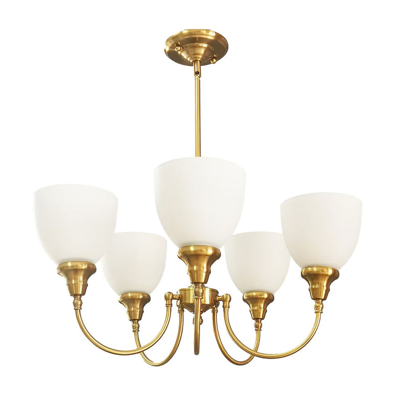Benson Upwards 5 Light Pendant Satin Brass - LOI1001584