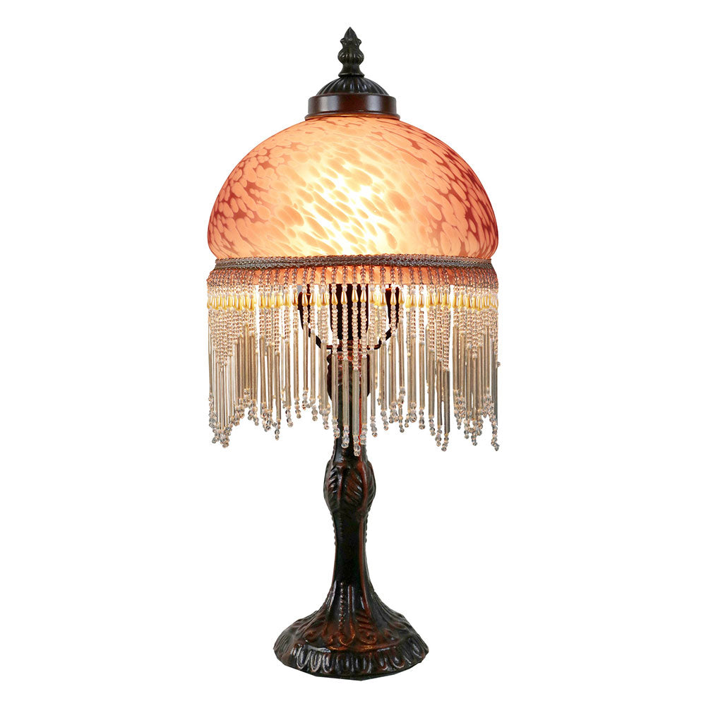 Victorian 8" Beaded Table Lamp Purple - TL-308-PB