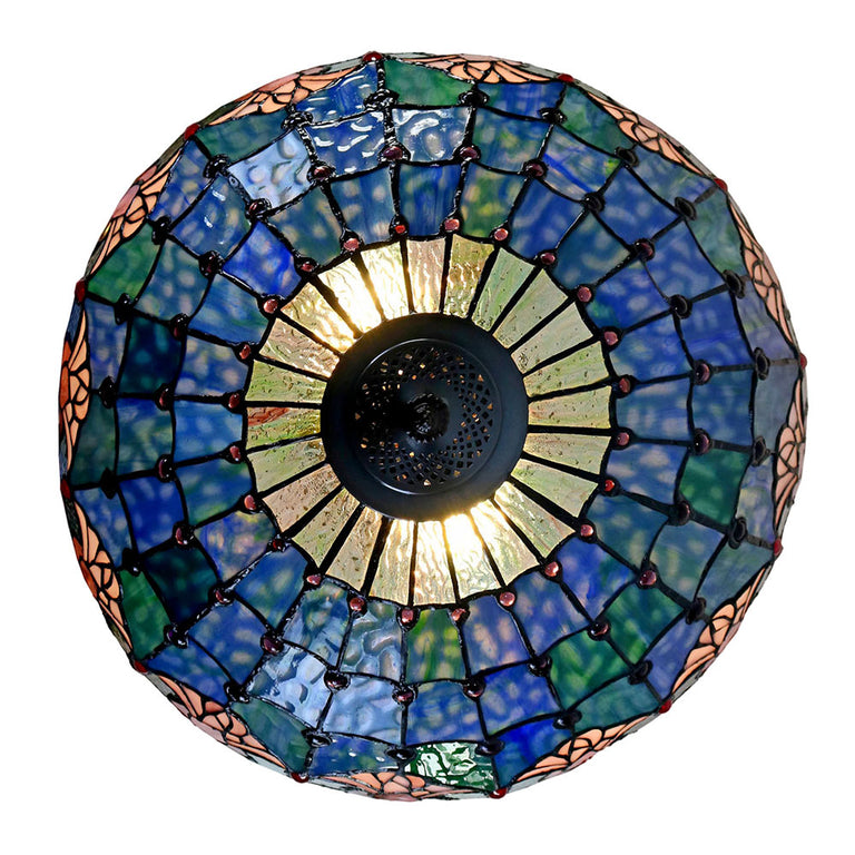 Mauve Tulip 20' Tiffany Floor Lamp - TL-F20235A-KG